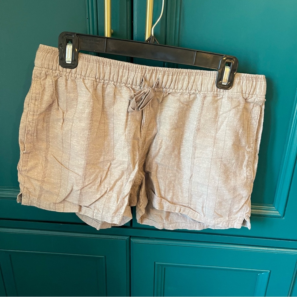 Patagonia Women's Tan Shorts Organic Cotton & Hemp Sz Small
